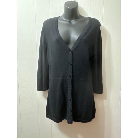 Isaac Mizrahi Live Small Sweater Cardigan - Picture 1 of 5